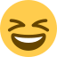 grinning squinting face